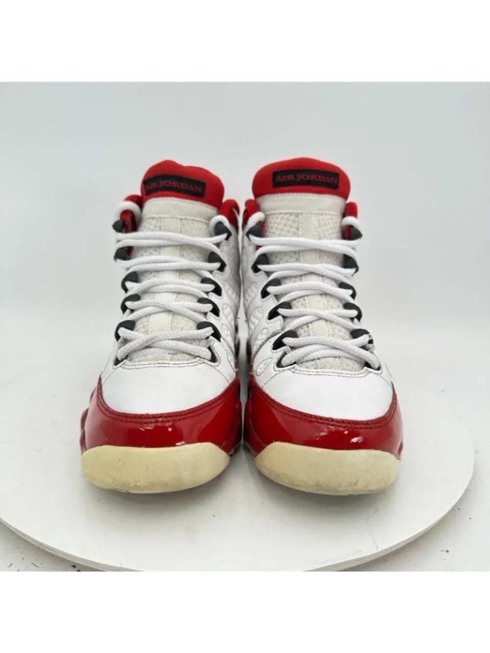 Nike Air Jordan 9 Youth Size 6Y Women 7.5 302359-160 White Black Gym Red Shoes